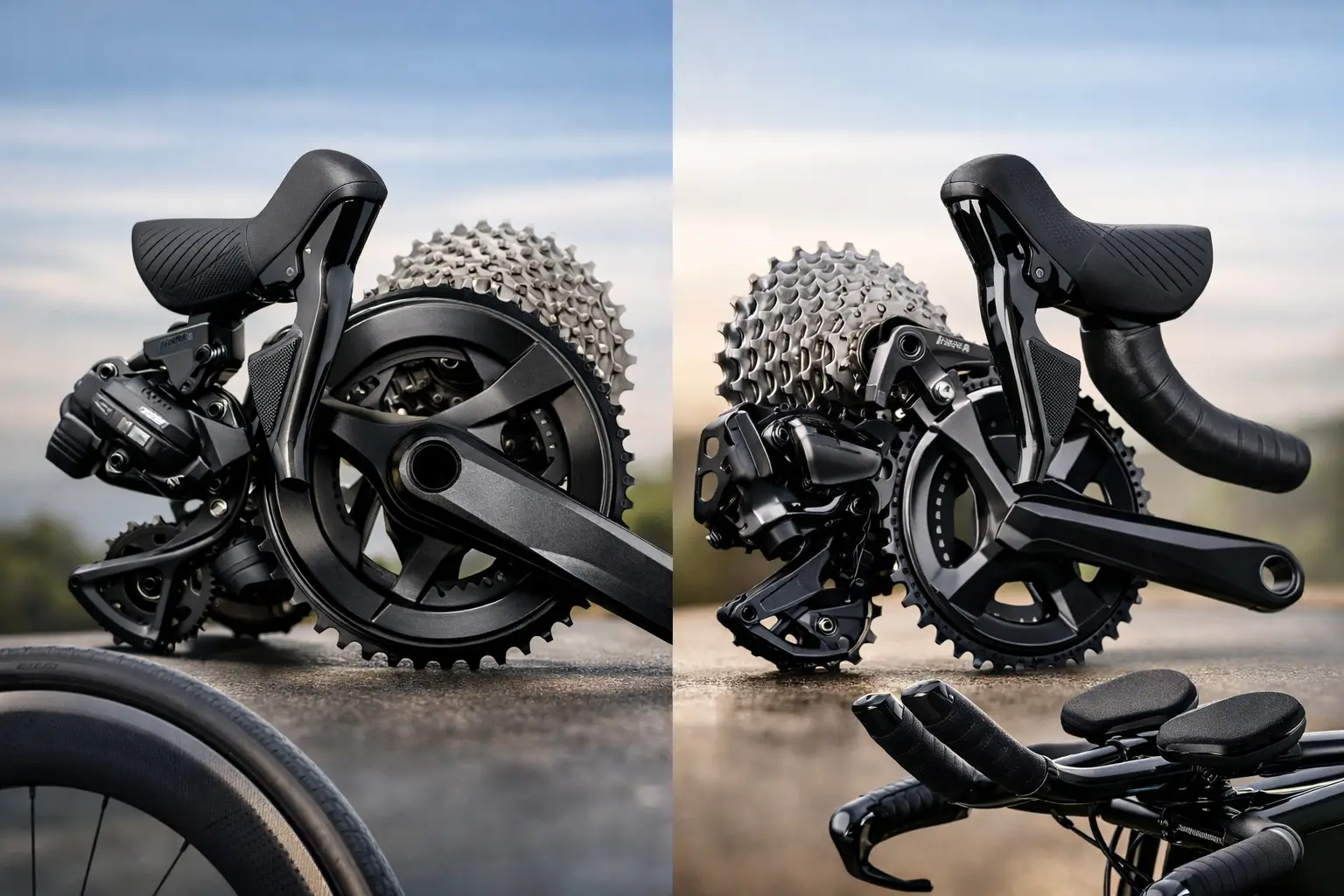 SRAM vs Shimano for Road, Gravel and TT Bikes